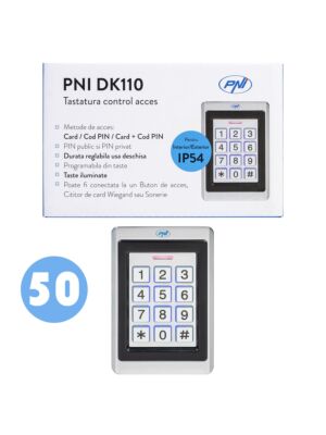 Scatola con 50 tastiere per controllo accessi PNI DK110