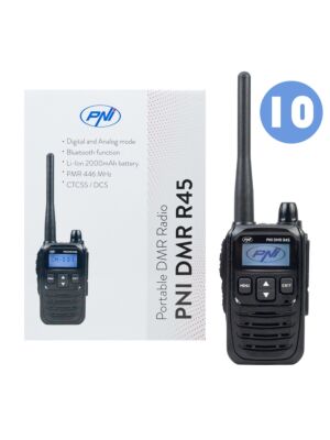 Scatola contenente 10 stazioni radio portatili PNI DMR
