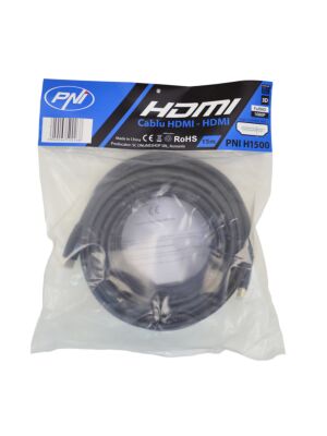 Cavo HDMI PNI H1500 1.4V ad alta velocità, plug-in, Ethernet, placcato in oro, 15m