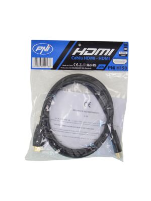 Cavo HDMI PNI H150 ad alta velocità 1,4 V, plug-in, Ethernet, placcato in oro, 1,5 m