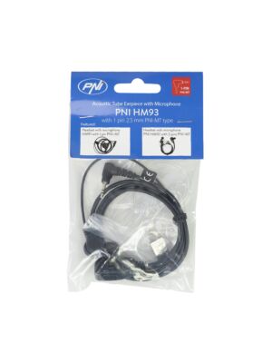 Cuffie con microfono e tubo acustico PNI HM93 con 1 pin 2,5 mm PNI-MT