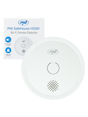 Sensore di fumo wireless PNI SafeHouse HS261 compatibile con l'applicazione Tuya