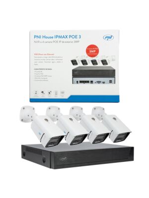 Kit di videosorveglianza PNI House IPMAX POE 3