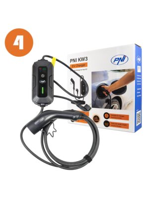 Scatola con 4 caricabatterie portatili PNI KW3