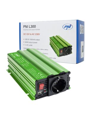 Inverter di tensione PNI L300 alimentazione 12V uscita 230V 300W