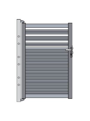 Cancello pedonale in alluminio PNI MAB900 Lunghezza 0,9 m e altezza 1,5 m