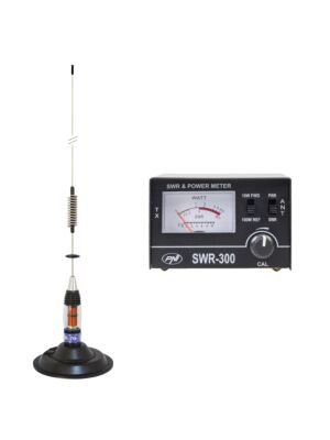 Pacchetto antenna CB PNI ML70, lunghezza 70 cm con magnete incluso + riflettometro PNI SWR-300