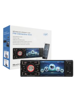 Lettore MP5 Clementine 9545 Display 1DIN 4 pollici, 50Wx4, Bluetooth, radio FM, SD e USB, 2 video RCA IN / OUT