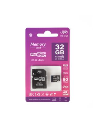 Scheda di memoria MicroSD PNI da 32 GB con adattatore SD