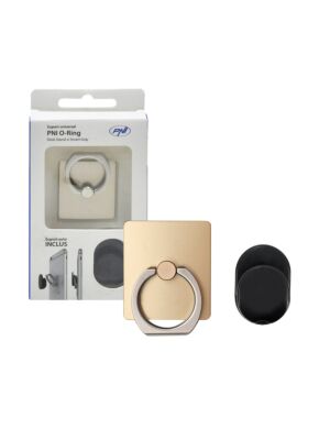 Supporto universale PNI O-Ring, supporto da tavolo e Smart Grip, champagne, supporto automatico incluso