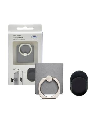 Supporto universale PNI O-Ring, supporto da tavolo e Smart Grip, nero chiaro, supporto automatico incluso