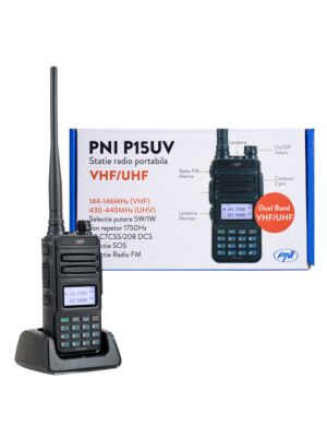 Stazione radio portatile VHF / UHF PNI P15UV