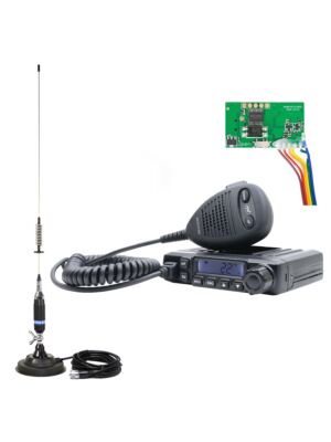 Pacchetto stazione radio CB PNI Escort HP 6550 con PNI ECH01 installato + antenna CB PNI S75 con magnete