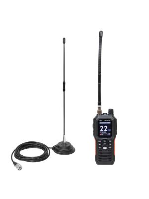 Pacchetto radio CB portatile PNI Escort HP 102 multi standard, 4W, 12V-24V, AM-FM con antenna CB PNI Extra 40 con magneti