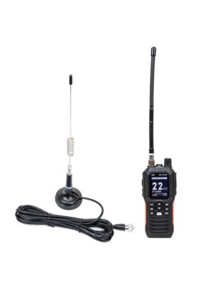 Kit radio CB portatile PNI Escort HP 102 multi standard, 4W, 12V-24V, AM-FM con antenna CB PNI ML29 con magnete