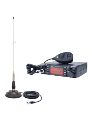 Antenna HP 9001 PRO ASQ regolabile, AM-FM, 12V, 4W + CB PNI ML100