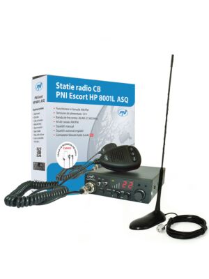 Pack PNI Radio CB Escort HP 8024, 12V-24V ASQ + Antenne CB S75