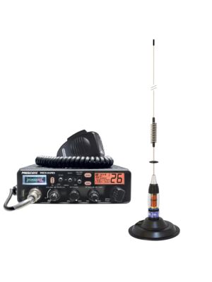 Kit Radio CB President Richard ASC 10M + Antenna CB PNI ML70, lunghezza 70 cm, 26-30 MHz, 200 W