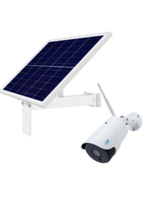 Telecamera di videosorveglianza wireless PNI IP52LR e pannelli solari fotovoltaici PNI PSF6020A