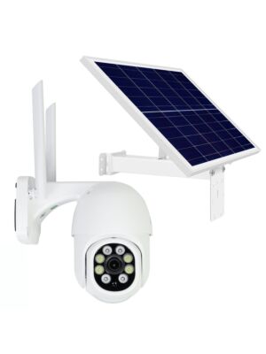 Telecamera di videosorveglianza con pannello solare fotovoltaico