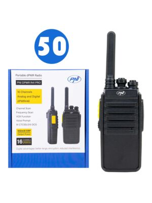 Scatola contenente 50 radio portatili PNI DPMR R41