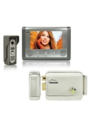 SilverCloud House 715 Kit di interfaccia video con schermo LCD da 7 pollici e elettromagnetismo Yala SilverCloud YR300