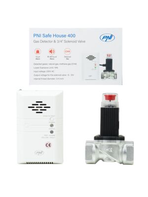 Kit sensore gas PNI Safe House 400 ed elettrovalvola da 3/4 pollici