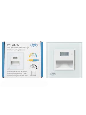 Lampada LED PNI WL100 per illuminazione gradini