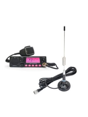 Kit stazione radio CB TTi TCB-900 EVO + antenna CB PNI ML29, lunghezza 34 cm