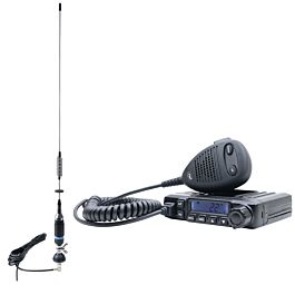 PNI HP 8000L ASQ Pacchetto Radio CB Con Antenna S75, Cavo E Supporto – 40 Canali AM/FM, ASQ Regolabile, 4W