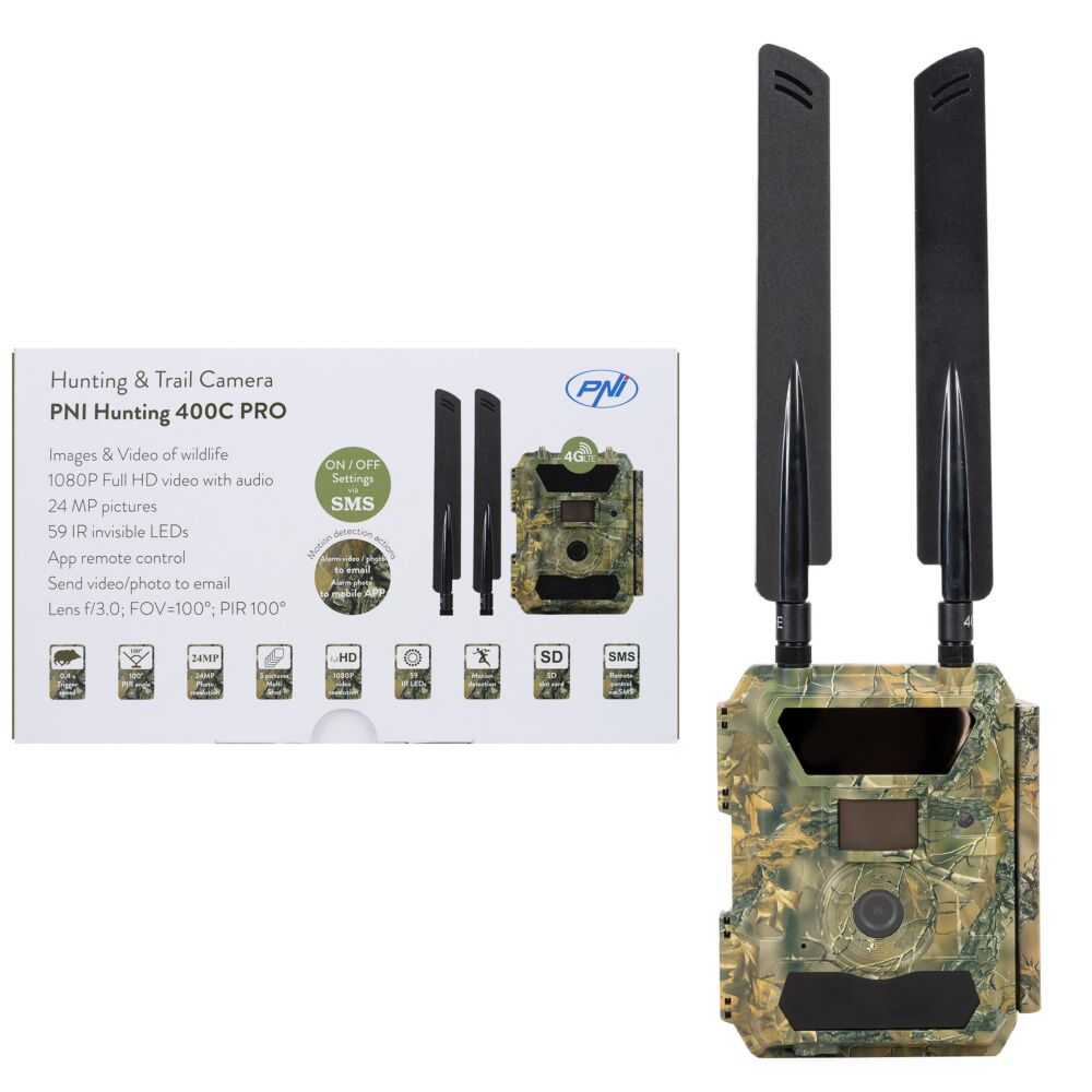 Fotocamera selvaggia, video 4K, fotocamera per animali selvatici, 60 MP, Full HD Wi-Fi con trasmissione del telefono cellulare, sensore di movimento, visione notturna, tempo di scatto 0,1 s