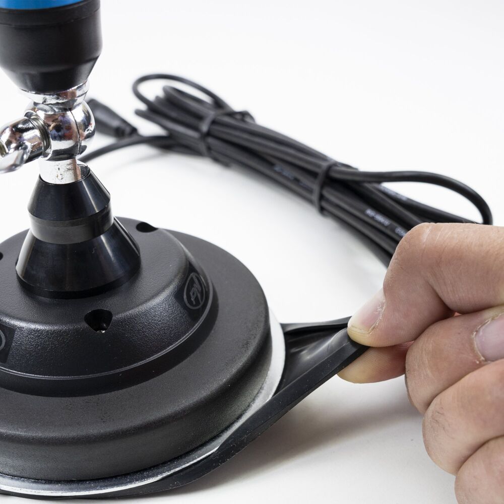 Base Magnetica Per Antenna Auto - Regolabile 180&deg;, Per Connettori SL-16 E N